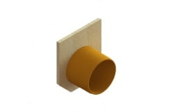 Zaślepka do odwodnienia betonowego DN150 z odpływem