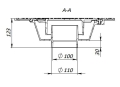Żeliwny wpust posadzkowy -KTL 400x400