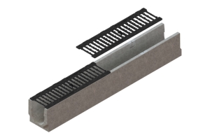 Odwodnienie liniowe betonowe B125 H125 DN100 